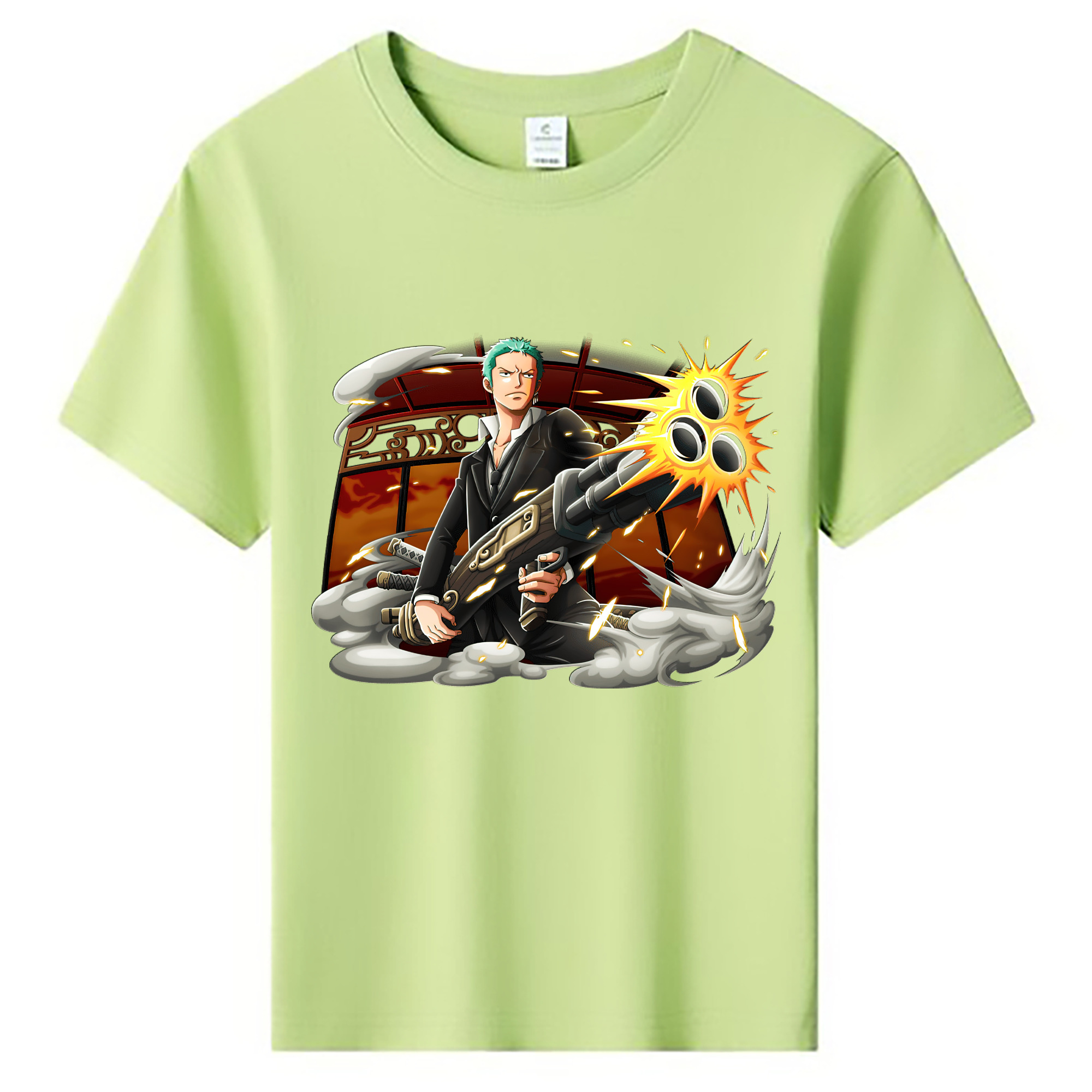 ワンピース ロロノア・ゾロ ONE PIECE Roronoa Zoro 綿100％キッズTシャツ（フロントプリント）